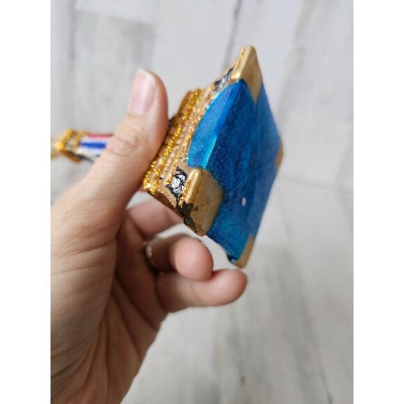 Owc Old world Eiffel Tower AS IS building statue glass ornament Xmas as is tree - Picture 11 of 11